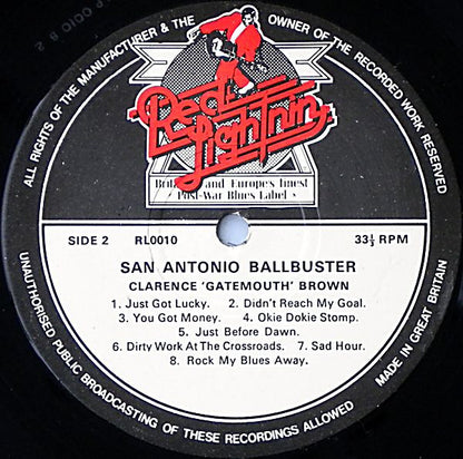 Clarence "Gatemouth" Brown : San Antonio Ballbuster (LP, Comp, Mono)