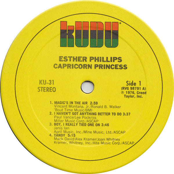 Esther Phillips : Capricorn Princess (LP, Album)
