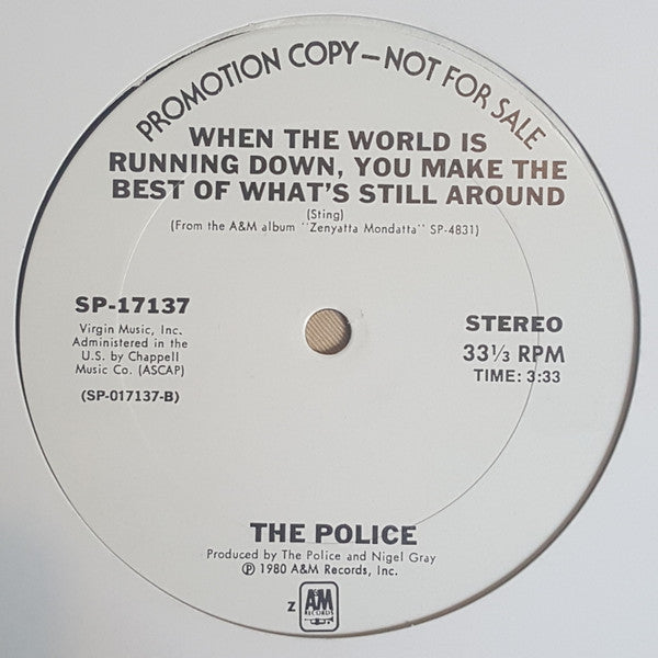 The Police : Voices Inside My Head (12", Promo)