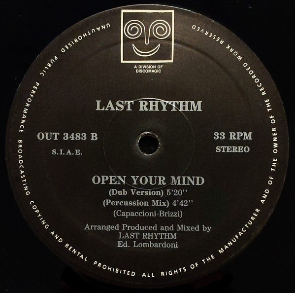 Last Rhythm : Open Your Mind (12")
