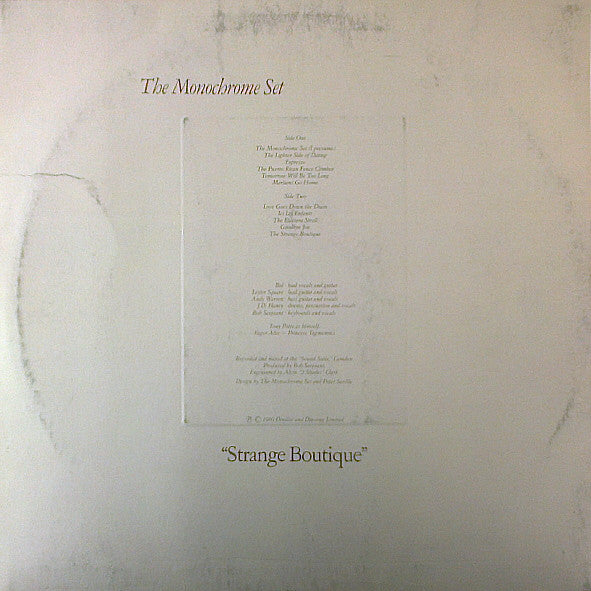 The Monochrome Set : Strange Boutique (LP, Album, Emb)