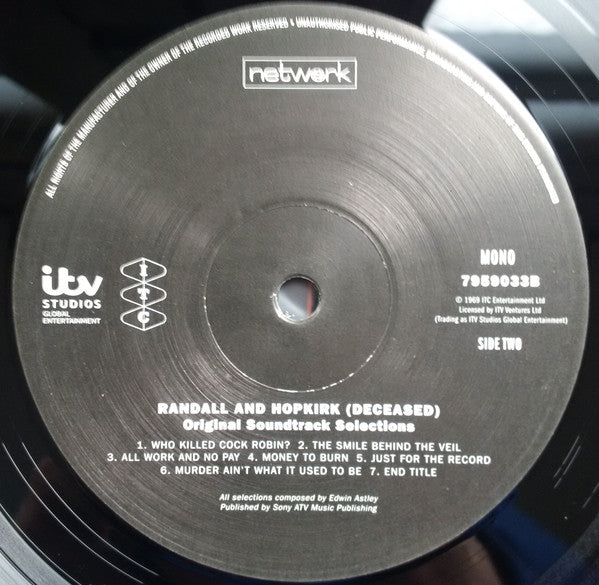 Edwin Astley : Randall And Hopkirk (Deceased) · Original Soundtrack Selections (LP, Mono, 180)