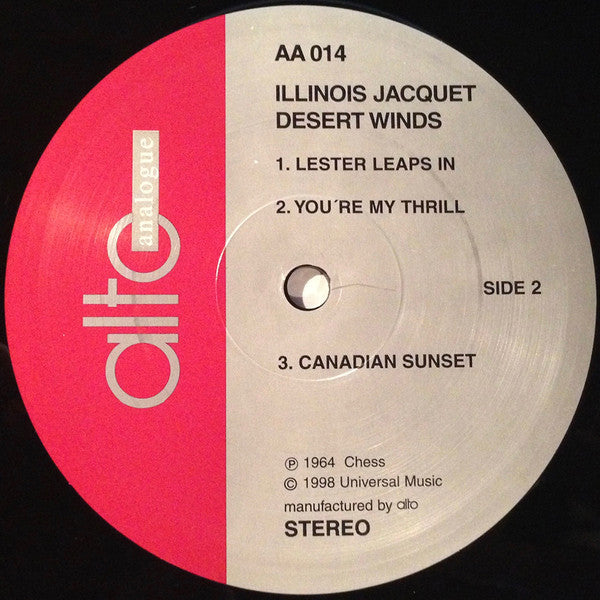 Illinois Jacquet : Desert Winds (LP, Album, Ltd, Num, 180)