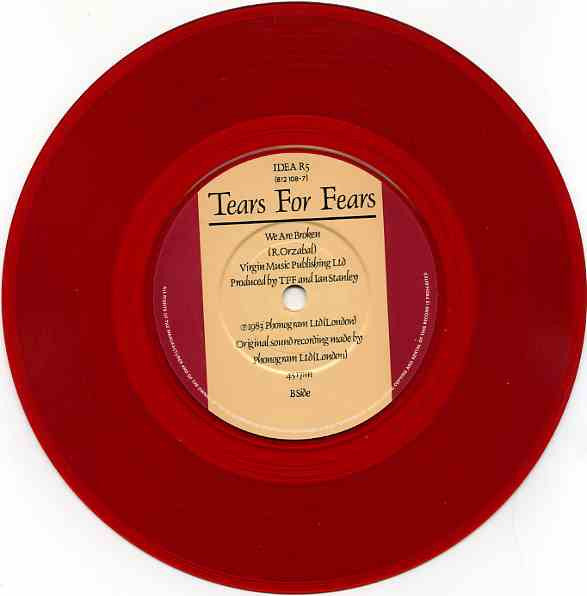 Tears For Fears : Pale Shelter (7", Single, S/Edition, Red)