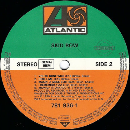 Skid Row : Skid Row (LP, Album)