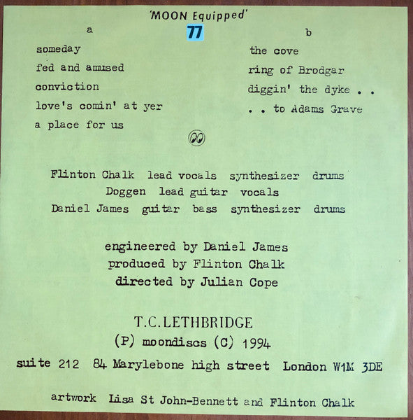 T.C. Lethbridge : Moon Equipped (LP)