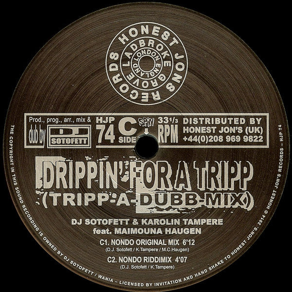 DJ Sotofett : Drippin' For A Tripp (Tripp-A-Dubb-Mix) (2x12", Album)
