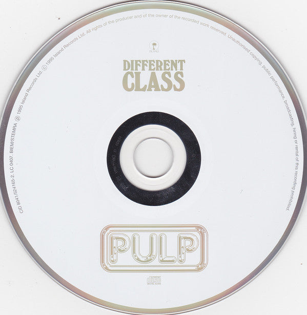 Pulp : Different Class (CD, Album, RE, EDC)
