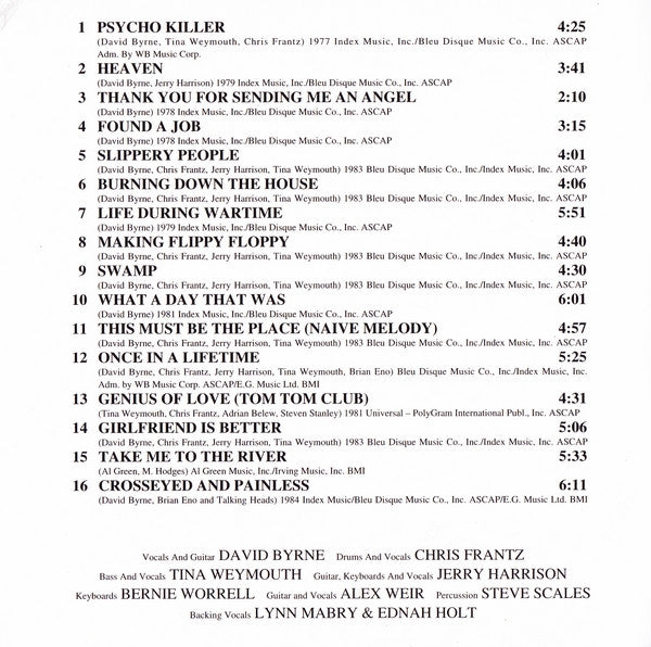 Talking Heads : Stop Making Sense (HDCD, Album, RE, RM, S/Edition, Spe)