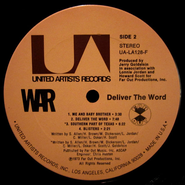 War : Deliver The Word (LP, Album, Ter)