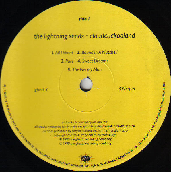 The Lightning Seeds* : Cloudcuckooland (LP, Album)