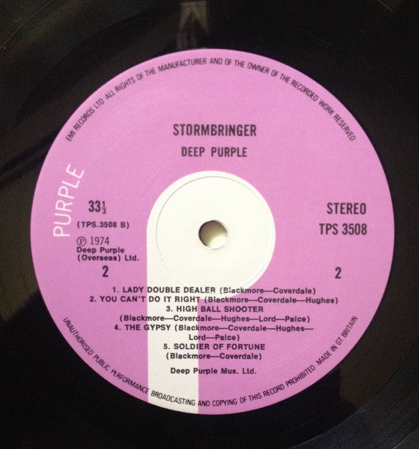 Deep Purple : Stormbringer (LP, Album)