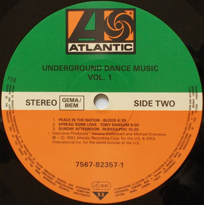 Various : Underground Dance Music Vol. 1 (LP, Comp)