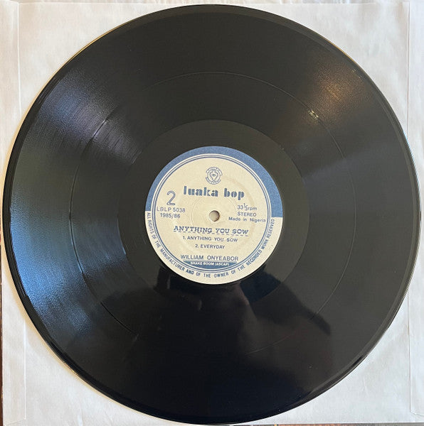 William Onyeabor : Anything You Sow (LP, Album, RE, RM)