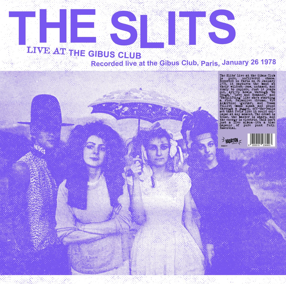 The Slits - Live at the Gibus Club (LP, Album, RE, RM) (M / M)