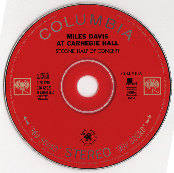 Miles Davis : Miles Davis At Carnegie Hall - The Complete Concert (2xCD, Album, RE, RM)