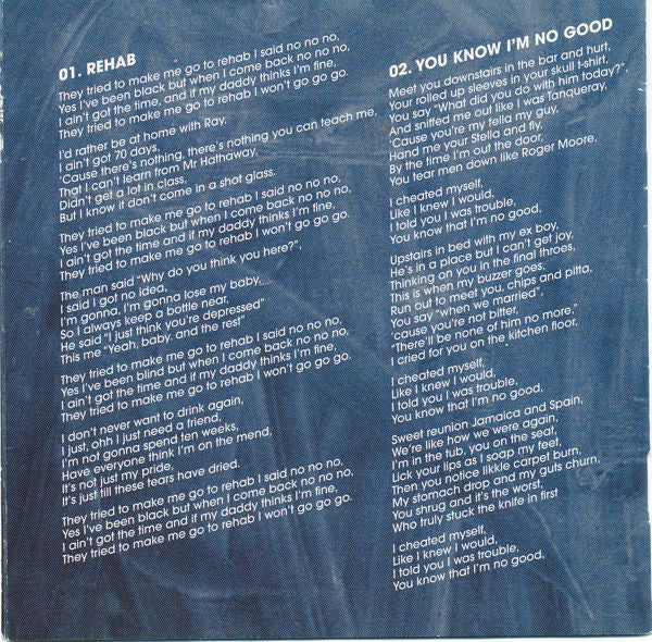 Amy Winehouse : Back To Black (CD, Album, Enh)