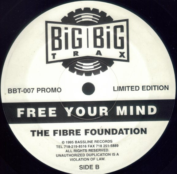 Fibre Foundation : Free Your Mind (12", Ltd, Promo)