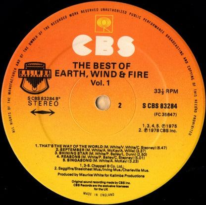Earth, Wind & Fire : The Best Of Earth, Wind & Fire Vol. I (LP, Comp, Gat)