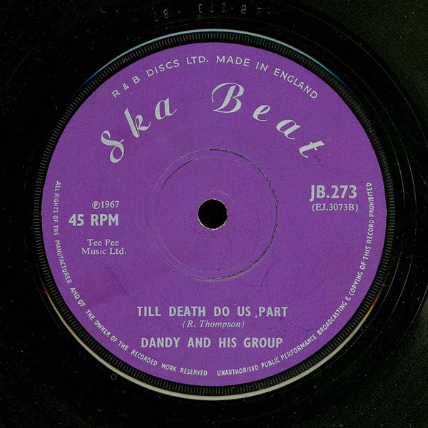 Dandy* / Dandy And His Group* : Rudy A Message To You / Till Death Do Us Part (7", Single, Sol)
