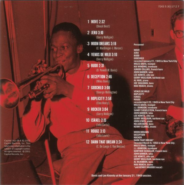 Miles Davis : Birth Of The Cool (CD, Album, Comp, RE, RM, Opt)