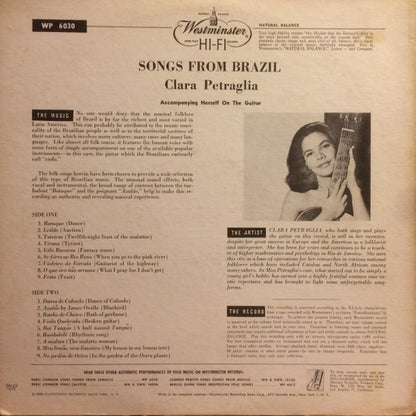 Clara Petraglia : Songs From Brazil (LP, Album, Mono)