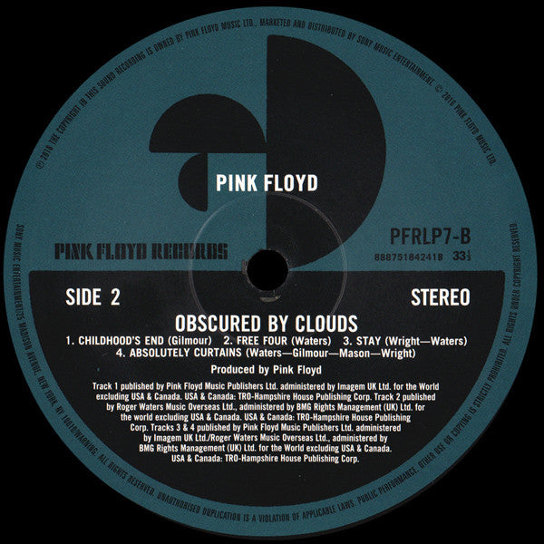 Pink Floyd : Obscured By Clouds (LP, Album, RE, RM, 180)