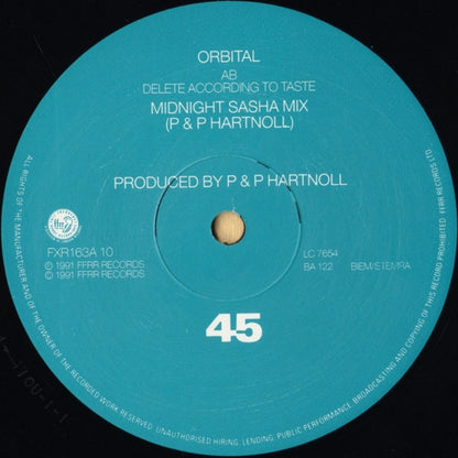 Orbital : Midnight / Choice (Remix) (12", Single)