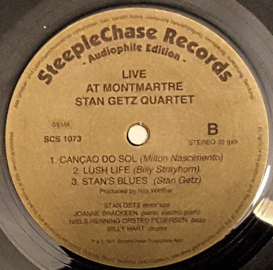 Stan Getz Quartet feat. Niels-Henning Ørsted Pedersen : Live At Montmartre (2xLP, Album, RE, 180)