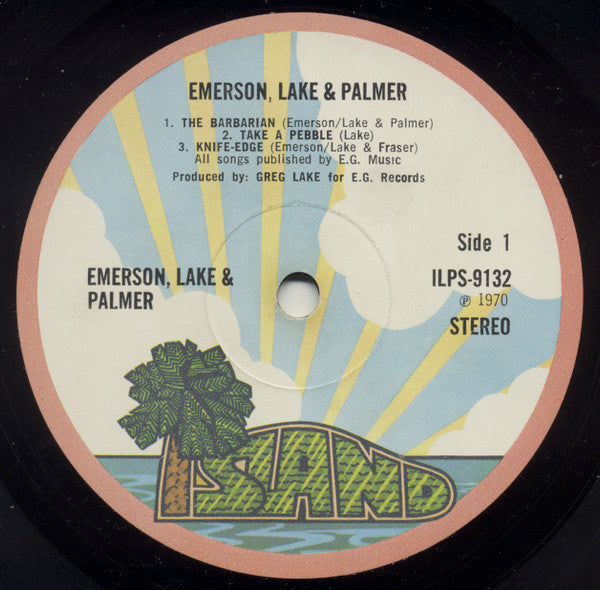 Emerson, Lake & Palmer : Emerson, Lake & Palmer (LP, Album, RE, Pin)