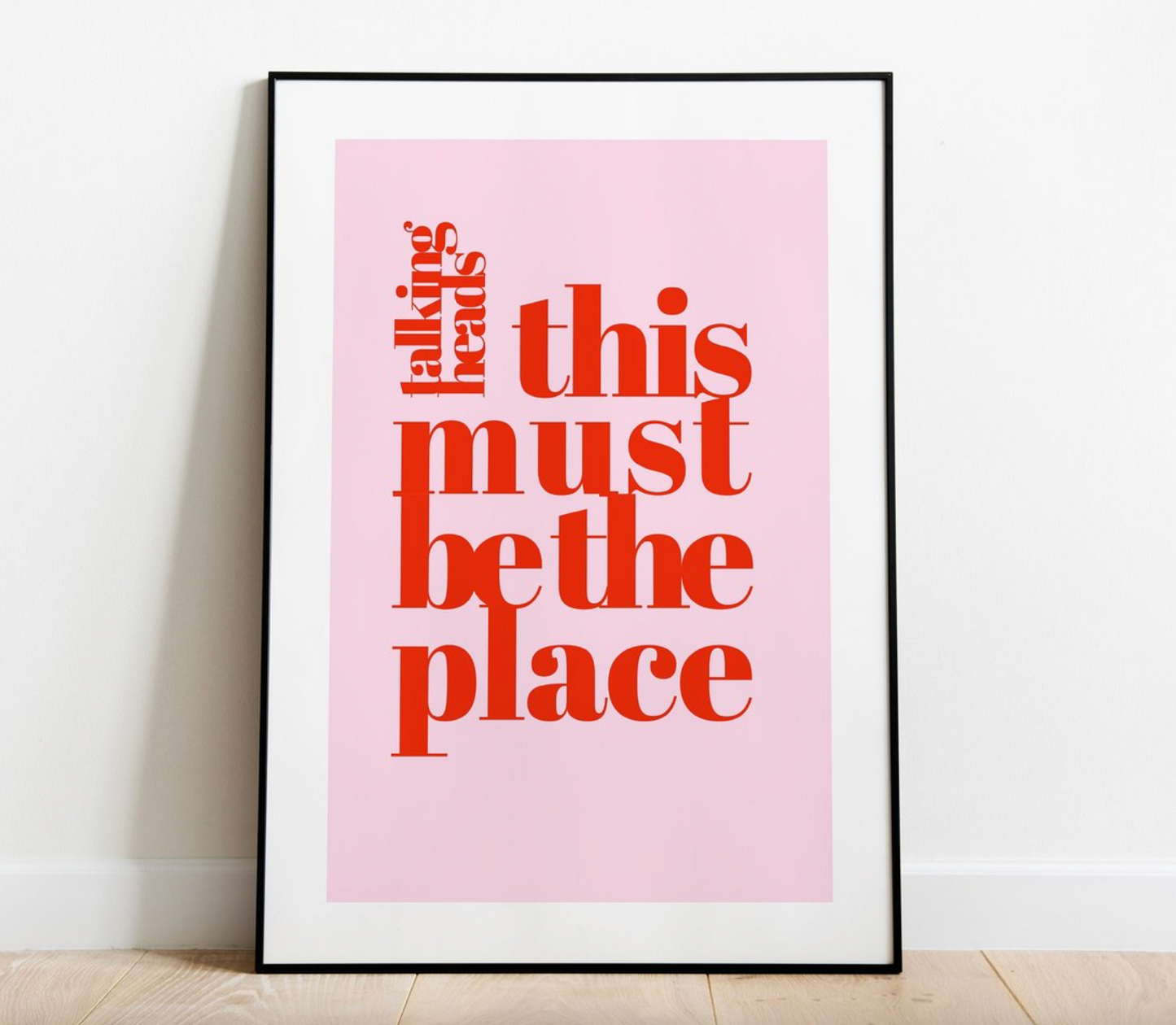 Talking Heads - This Must Be The Place - Art Print