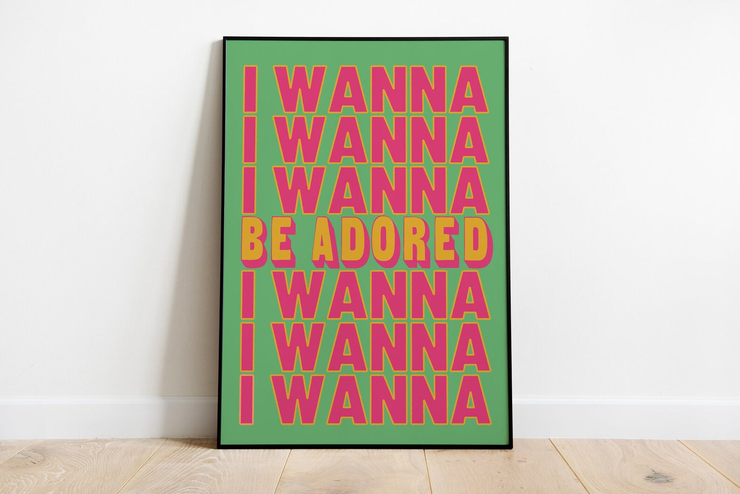 Stone Roses I Wanna Be Adored - Art Print