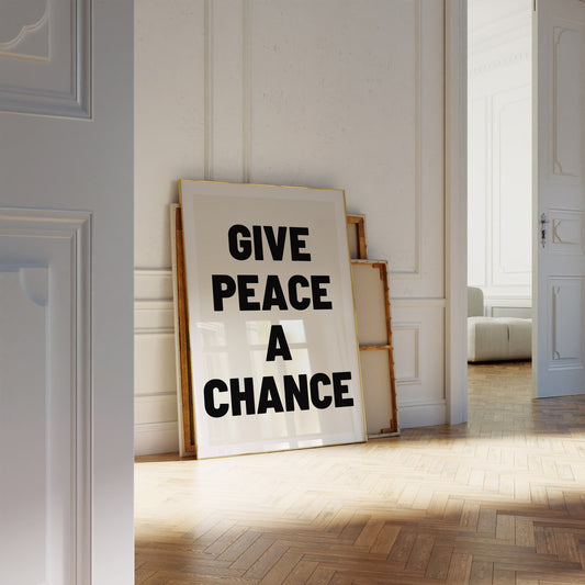John & Yoko Give Peace A Chance -  Art Print