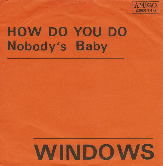 Windows (2) : How Do You Do (7", Single)