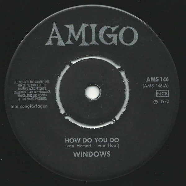 Windows (2) : How Do You Do (7", Single)