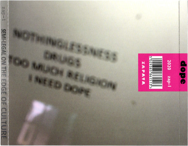 Dope (13) : Semi-Legal On The Edge Of Culture (CD, Album)