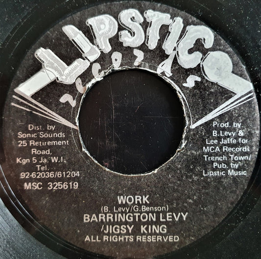 Barrington Levy / Jigsy King : Work (7")