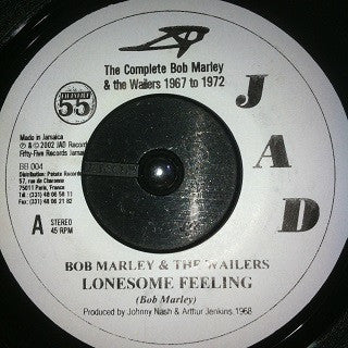 Bob Marley & The Wailers : Lonesome Feeling / Soul Rebel (7", RE)