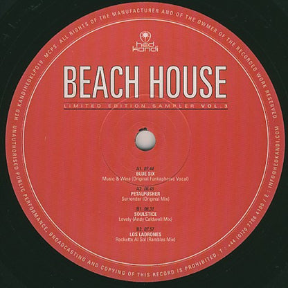 Various : Hed Kandi Presents Beach House Limited Edition Sampler Vol. 3 (2xLP, Comp, Ltd, Num, Smplr)