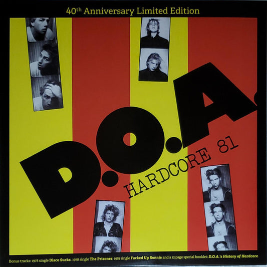 D.O.A. (2) : Hardcore 81 (LP, Album, RE)