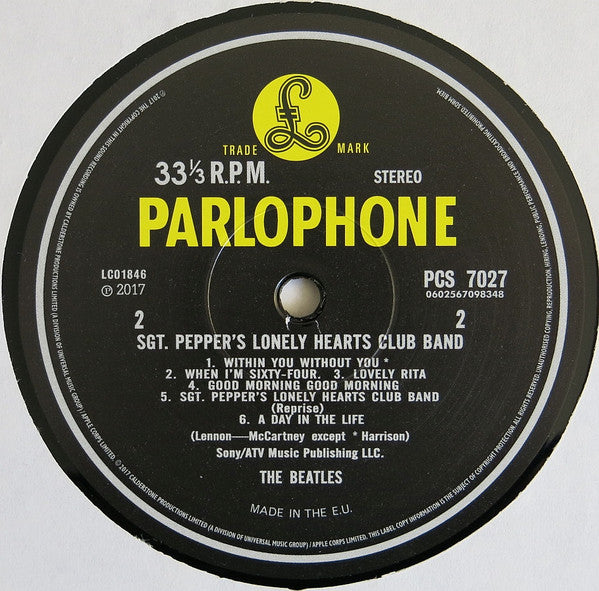 The Beatles : Sgt. Pepper's Lonely Hearts Club Band (LP, Album, RE, RM, Rem)