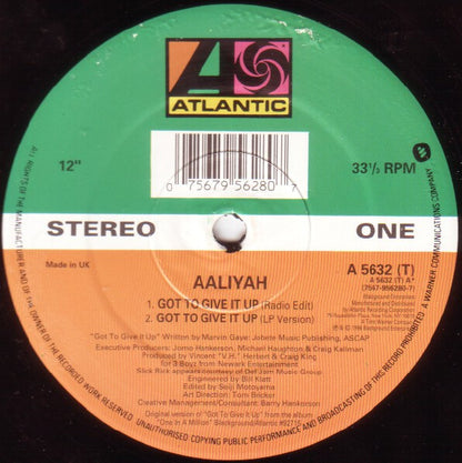 Aaliyah : Got To Give It Up (12", Single)