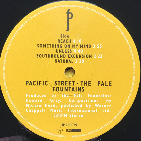 The Pale Fountains : Pacific Street (LP, Album, RE)