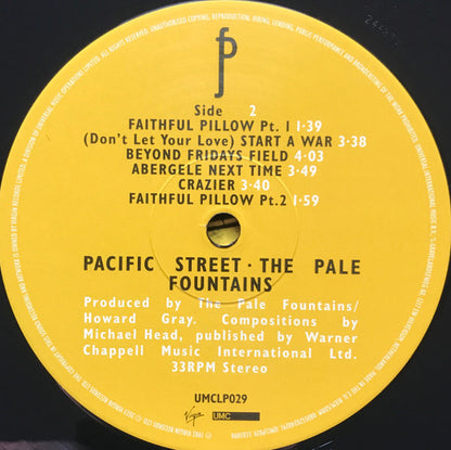The Pale Fountains : Pacific Street (LP, Album, RE)