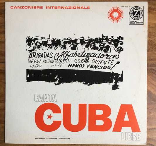 Canzoniere Internazionale : Canta Cuba Libre (LP, Album, RE)