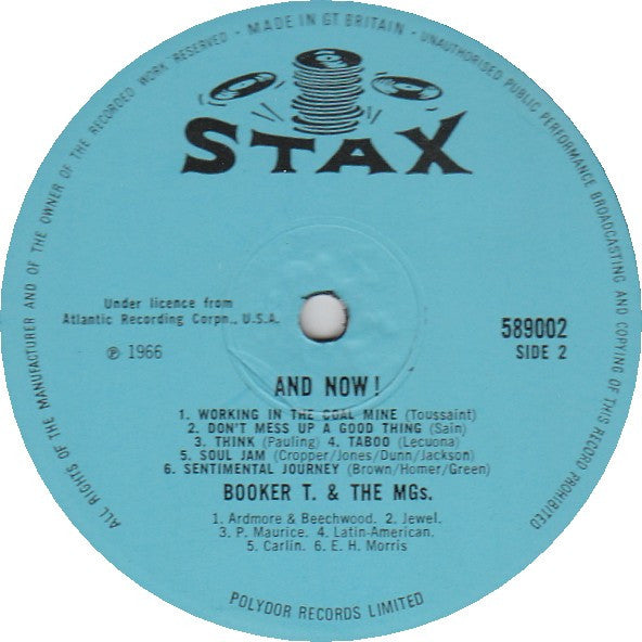 Booker T & The MG's : And Now! (LP, Album, Mono, RP)
