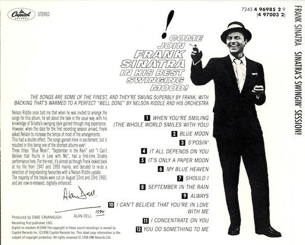 Frank Sinatra : Sinatra's Swingin' Session!!! (CD, Album, RM)
