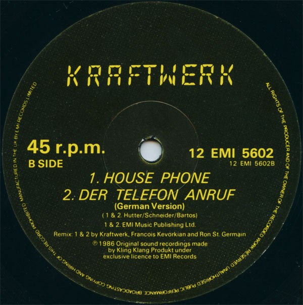 Kraftwerk : The Telephone Call (12", Single)