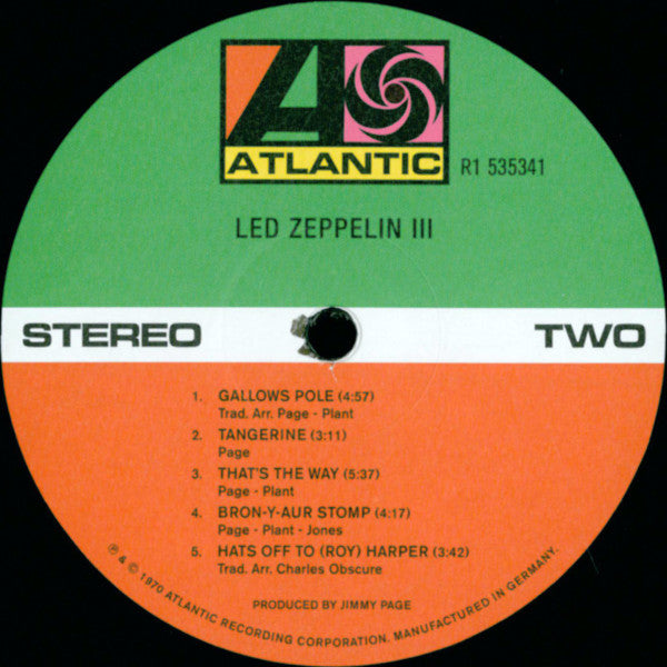 Led Zeppelin : Led Zeppelin III (LP, Album, RE, RM, 180)
