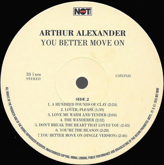Arthur Alexander : You Better Move On (LP, Album, RE)
